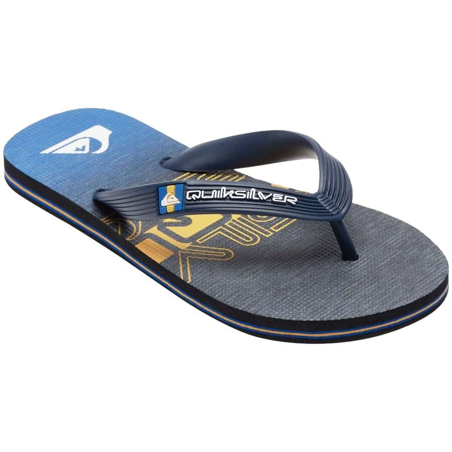 Quiksilver Molokai Art Youth Flip Flops For Kids In Blue ✅ Delivery Within 24/72 Hours To Spain (Mainland)