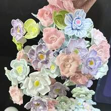 1.Jingdezhen Ceramic Everlasting Small Flowers High Temperature Porcelain Bouquet Fake Flowers - Multicolor - View 11