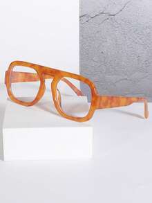 1pc Super Oversized Frame Fashion Glasses, Black Fashion Glasses For Beach, Travel, Driving, Street Wear For Summer Beach Vacation,Outdoor,Travel - Multicolor - View 11