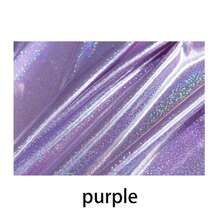 1 Meter Holographic Iridescent Shiny Mirrored Star Glitter Mesh Fabric, Suitable For Creative Wedding Stage Performance Mermaid Costume Design - Multicolor - View 12