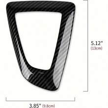Ticify 碳纤维风格换档旋钮盖，换档面板框架装饰保护套，适用于宝马 F20 F21 F22 F23 F30 F32 F33 F34 F35 F36 F06 F12 F13 F25 F15 F16 GT3 I，耐用塑料汽车配件 (2009-2020)，也适合作为新年、情人节、复活节、父亲节、圣诞节的礼物 - 右舵換檔手把桿蓋+底座框 - 查看 12