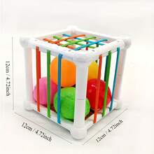 Early Learning Fruit Recognition Cube Box, Shape Sorting Toy For Baby, Multicolor ABS Material, Activity, Grasp Toys