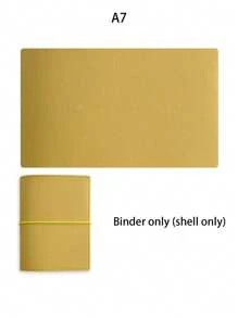 1pc/1 Set A6/A7/A8/M5 Portable Loose-Leaf Binder, Available In Multiple Colors Including Pink, Purple, Gray, PU Leather Planner Notebook, Refillable Pages, Storage Bag, Plan Book, Planning Pages School Supplies, Back To School