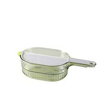 1pc Multi-Function Kitchen Rice Washing Basket, Vegetable Fruit Draining Basket, Household Rice Washing Sieve With Cover - Multicolor - View 9
