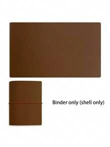 1pc/1 Set A6/A7/A8/M5 Portable Loose-Leaf Binder, Available In Multiple Colors Including Pink, Purple, Gray, PU Leather Planner Notebook, Refillable Pages, Storage Bag, Plan Book, Planning Pages School Supplies, Back To School
