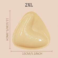 1 Pair Of Plus Size Double Sided Self-Adhesive Bra Pads, Chest Pads Adhesive Pads, Reusable Padding Pads, Bra Bikini Invisible Thickened Chest Pads Waterproof For Swimming - Multicolor - View 20