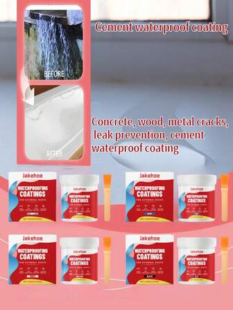 Revêtement imperméable en ciment, réparation de fissures dans le béton, le bois, le métal, prévention des fuites, revêtement imperméable en ciment