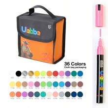 1pc Acrylic Marker Pen, 120/100/80/60/48/36/24/12 Colors, Valve Tip, Waterproof Layerable Colored Pens, Fade-Resistant, Non-Bleeding, Suitable For Sketching, Art Students, DIY Drawing And Coloring Back To School
