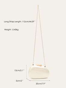 STEPHIECATHY 女士奢华设计时尚优雅晚装包新颖造型亚克力磁铁闭合硬壳手拿包长款斜挎单肩链钱包可装手机，非常适合晚宴、宴会、鸡尾酒会、婚礼、生日礼物、假期 - 彩色 - 查看 13