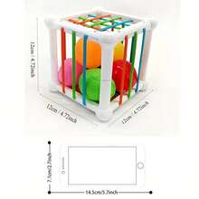 Early Learning Fruit Recognition Cube Box, Shape Sorting Toy For Baby, Multicolor ABS Material, Activity, Grasp Toys