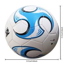 1pc-PVC Football, Size 5 Football For Training And Games, Suitable For Adults And Teenagers, Durable, The Best Christmas Gift - Multicolor - View 4
