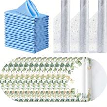 Table Runner + Placemat + Napkin, Star Table Runner Set, Suitable For Wedding, Festival And Other Party Decorations