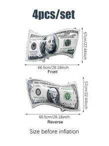 2/4 Stücke Geldschein Luftballons, große wiederverwendbare Dollarschein Luftballons für Geburtstagsdekoration, Themenpartys mit Geld, Kasino-Partys, Junggesellenabschiede, Vegas-Partys, Abschluss, Spaß Geld-Themen-Party, Geschenk für den Vater, Bankinterieur Hintergrund Dekoration