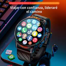 LOKMAT APPLLP 8 PRO 4g Smart Watch 1.85 HD Large Round Screen HD Camera Heart Rate Blood Oxygen Breathing Health Function Detection Can Insert 2G/3G/4G/5G Phone Card Support WiFi Internet Access APP Download Android System 8.1 Watch Support GPS / Beidou / Granus / AGPS / LBS / WIFI - Black - View 3