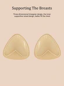 زوج من لبادات الصدر اللاصقة ذات الوجهين للمقاسات الكبيرة، لبادات الصدر اللاصقة، لبادات حشو قابلة لإعادة الاستخدام، لبادات صدر/بكيني سميكة غير مرئية، لبادات صدر مقاومة للماء للسباحة - متعدد الألوان - مشاهدة 5