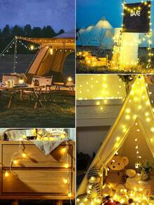 1 件球形 LED 灯串 - 电池供电，暖白色仙女灯，小白球灯串，LED 卧室灯，非常适合卧室、教室、宿舍、露营棚、婚礼和圣诞装饰，营造出十足的氛围，舒适的暖白色球形仙女灯，非常适合房间环境、婚礼光芒和圣诞魔法（注意：不含电池）