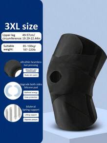 1 New Tenth Generation Japanese Sports Patella Strap, Ultra-Thin Cycling Adjustable Basketball Fitness Knee Pad, Lycra Fabric Is More Skin Friendly And Comfortable, Suitable For Both Left And Right Legs, Suggest Taking A Smaller Size