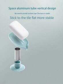 1/2-częściowa mydelniczka bez perforacji, stojąca, do użytku domowego, do prania, do toalety, do kreatywnego odpływu, bez wody, mydelniczka z przyssawką, do montażu na ścianie, do łazienki, dekoracja jesienna, powrót do szkoły