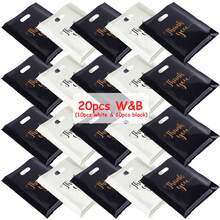 20pcs 20x15cm Plastic "Thank You" Gifts Bag Reusable Hand-Held Packaging Bag Practical Tote Bag Party Small Gift Storage Bag - Multicolor - View 12
