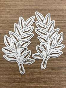 1PC Leaves Metal Cutting Dies Card-Making Cut Die Mold Scrapbook Paper Craft Knife Mould Blade Punch Stencils Dies, DIY Materials Eid Al-Adha Mubarak - Silver - View 8