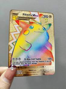 pokemon 55pcs/Box Rainbow Gold Silver Black English Cards Anime Pikachu Charizard Eevee Battle Game Collection Toys Gifts