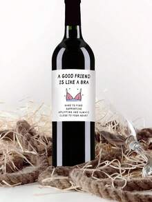 8pcs Creative Humorous Wine Bottle Stickers, Funny Red Wine Bottle Labels, Creative Label Designs, Suitable For Friends Gifts, Unique Holiday Party Gifts (6pcs/4pcs/2pcs) - Multicolor - View 5