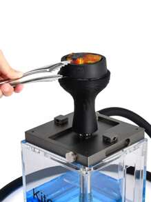 100pcs/Pack Disposable Hookah Mouth Tips, Colored Plastic Hookah Mouthpieces, Hookah Accessories, Hookah Tongs, Stainless Steel Long Charcoal Tongs, Metal Narguile Hookah Tongs, Grilling Tongs