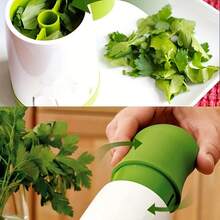 Easy-To-Use Plastic Manual Spice Mill - Parsley Chopper, Vegetable Julienne Slicer, Cilantro Mincer, Pepper Kitchen Tool For Home And Restaurant Kitchens - Ideal For Chefs And Gourmets, Non-Electric, No Battery Needed - Multicolor - View 6