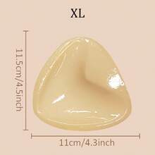 1 Pair Of Plus Size Double Sided Self-Adhesive Bra Pads, Chest Pads Adhesive Pads, Reusable Padding Pads, Bra Bikini Invisible Thickened Chest Pads Waterproof For Swimming - Multicolor - View 15