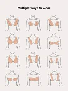 Banda de ridicare a sânilor de vară pentru bustul mic, ridicarea sânilor, prevenirea căderii, bandaj pentru îmbunătățirea pieptului pentru busturile mari, țesătură elastică