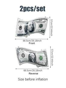 2/4 Stücke Geldschein Luftballons, große wiederverwendbare Dollarschein Luftballons für Geburtstagsdekoration, Themenpartys mit Geld, Kasino-Partys, Junggesellenabschiede, Vegas-Partys, Abschluss, Spaß Geld-Themen-Party, Geschenk für den Vater, Bankinterieur Hintergrund Dekoration