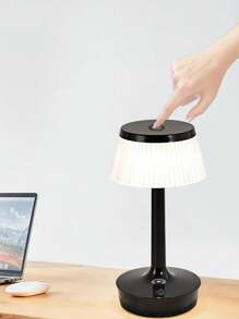 Rechargeable Transparent Lamp Shade Wireless Desk Lamp, Portable Battery Powered Light With 3 Elegant Dimmable LED Modes And Memory Function, Suitable For Outdoor/Dinner/Yard/Restaurant (Gold)