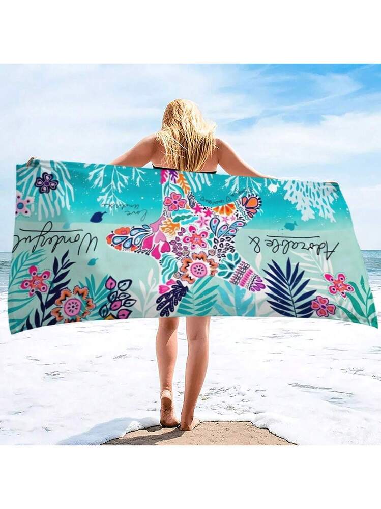 Microfiber Lightweight Thin Beach Towel Sand Free Quick Dry Absorbent Compact Towels For Swimming Pool Camping Beach Accessories Large Easy Pack