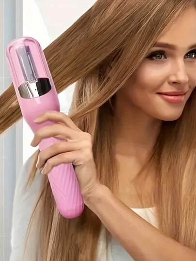 Conjunto de máquina de cortar cabelo sem fio recarregável, aparador de pelos separado, remoção de pelos danificados, reparo e cuidado da coloração do cabelo, presente de dia dos namorados para namorada, capacidade da bateria: 500mAh