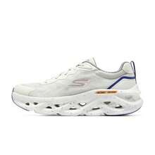 Skechers Go Run Swirl Tech 跑鞋，高回弹鞋垫，轻质减震，男士户外运动鞋，220546-WHT