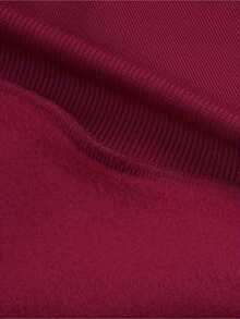 Abstract Letter Print Autumn Winter Waist Drawstring Pants Youth Men's American Style Sports Casual Pants - Burgundy - View 5