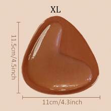 1 Pair Of Plus Size Double Sided Self-Adhesive Bra Pads, Chest Pads Adhesive Pads, Reusable Padding Pads, Bra Bikini Invisible Thickened Chest Pads Waterproof For Swimming - Multicolor - View 17