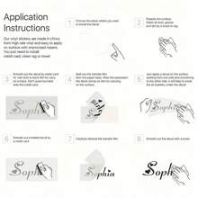 1 Piece Custom Text Detachable Detachable Decal For Car Window Trim, Personalized Name Vinyl Motorcycle Sticker Cup Helmet Decal, Auto Accessories