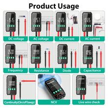 Mastfuyi FY106A Digital High-Precision Compact Portable Smart Fully-Automatic Professional Multimeter For Electrical Maintenance, Measures Voltage, Current, Resistance, Continuity