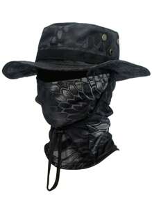 1 peça Chapéu de Sol para Homens e Mulheres, Chapéu Balde UPF 50+, Chapéu Boonie Dobrável com Proteção UV, para Caminhada, Praia, Pesca, Verão