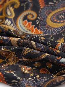 Men's Fashion Paisley Print Boxer Briefs - Navy Blue - View 5