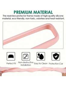 1 件简易硅胶后视镜保护套，汽车装饰，适合大多数汽车，Y/3 型中央控制台保护膜，保护屏幕，必备汽车配件