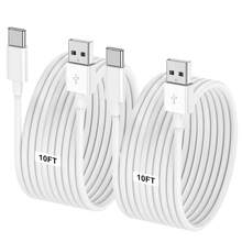 [3ft/6ft/10ft] USB-C Fast Charging Data Cable, Type-C To USB Charging Cable For Android Phones, Compatible With Samsung Galaxy S25 S24 S23 S22 S21, OPPO, Vivo, Transsion And More