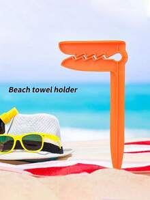 12-1pc Outdoor Beach Towel Clips, Securely Hold Towels And Sheets, Plastic Clip Holder For Beach And Camping, Multifunctional Towel And Picnic Mat Holder, Windproof Outdoor Accessory With Strong Grip For Camping And Beach Trips - View 3