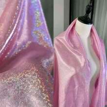1 Meter Holographic Iridescent Shiny Mirrored Star Glitter Mesh Fabric, Suitable For Creative Wedding Stage Performance Mermaid Costume Design - Multicolor - View 4
