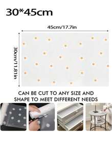 1 rollo de tapete con estampado de margaritas para estantes de cocina, forro no adhesivo para cajones, forro antideslizante para refrigerador, almohadilla de EVA impermeable para nevera, estera para armarios, manteles fáciles de colocar