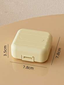 1pc Custom Pill Box Plastic Medicine Storage Box, Modern Portable Pill Storage Box For Travel, Travel Custom Pill Box