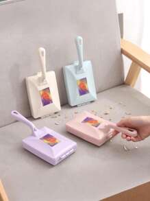 Doppelrad Haushalts-Teppichreinigungsbürste, Teppichreinigungssauger, Multifunktions-Stoffkehrer, Mehrzweck Fusselpicker, Bett- & Sofareiniger für Haare und Schmutz, Tisch- und Schreibtisch-Schmutzentferner