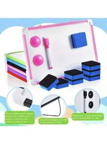 Hanging Magnetic Dry Erase Board 8'' X 12'' Small Double Side White Board Mini Hanging Whiteboard For To Do List Notepad