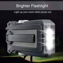 Multi-Functional Hand Crank Emergency Radio, Portable NOAA Weather Radio Solar Powered With Battery Backup,AM/FM,NOAA, SOS Alarm,4000mAh Rechargeable Battery Power Bank,3 LED Flashlight For Outdoor Hiking Camping Emergency